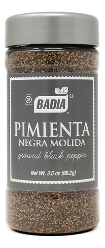 Pimienta Negra Molida X 99,2 Gr Badia - Especias Sin Tacc