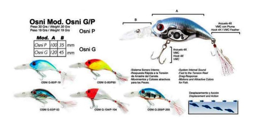 Señuelos Vense Onsi De Pesca Profundidad  12.0 Cm 