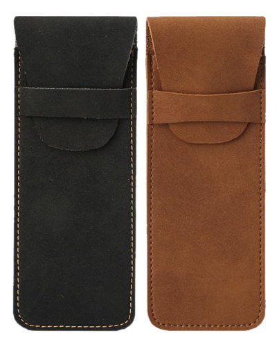 2 Piezas Estuche De Cuero Para Pluma Estilográfica Manga