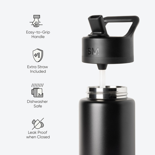 Garrafa De Água Simple Modern Kids Isolada A Vácuo 650ml