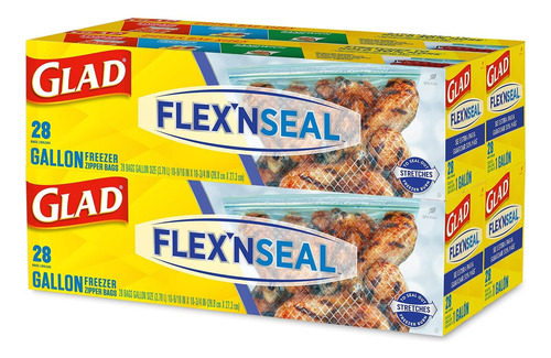 Glad Flexn Seal Bolsas De Almacenamiento En El Congelado.