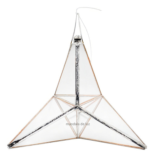 Prisma D'agua Estrela De 4 Pontas Arco-iris Feng Shui 14cm