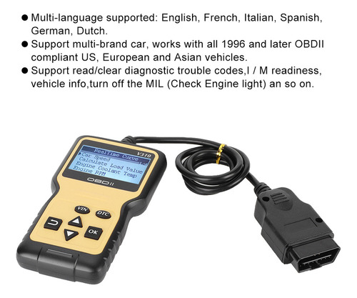 Lector De Códigos Mini Obd2 Auto Scanner