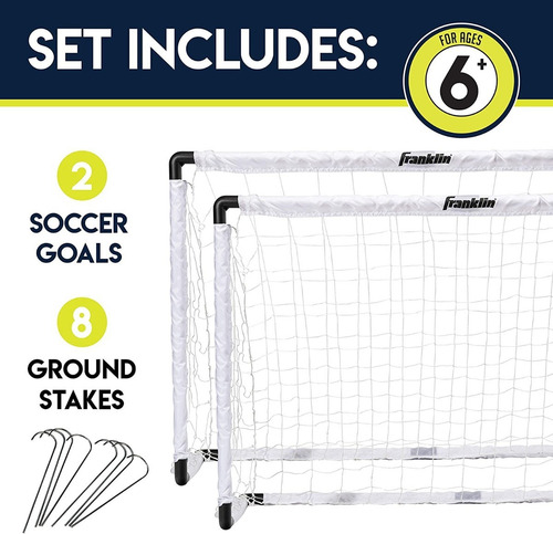 2 Porterias Futbol Soccer Mls Franklin Sports 137 X 91 Cm