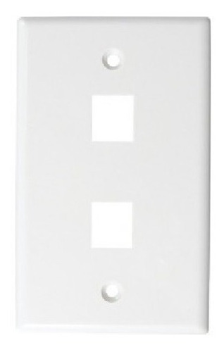 Faceplate Placa De Pared 2 Puertos Ltk-f2r