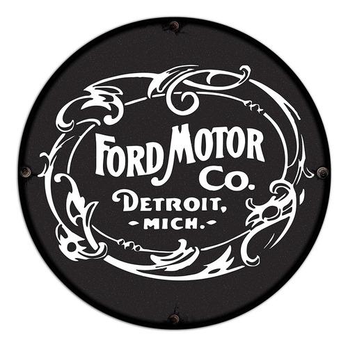 #591 - Cuadro Decorativo Vintage - Ford Motors Auto No Chapa