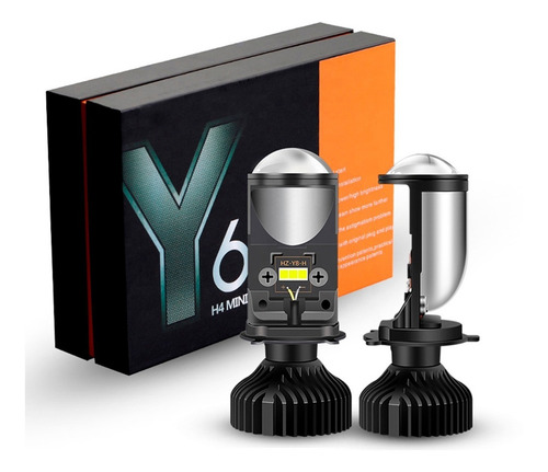 Imagen 1 de 6 de Kit Led Premium H4 , Proyector Lupa 16 Mil Lumenes Csp