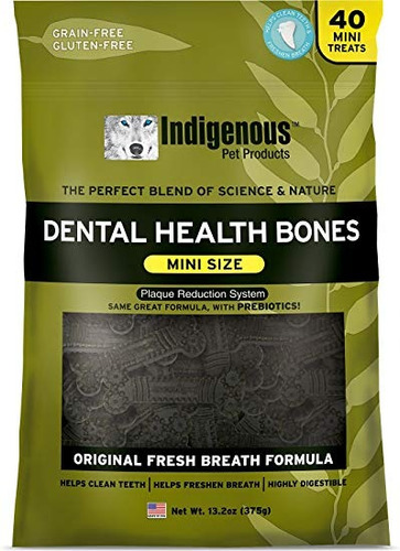 Indígena Pet Products Pgb 13. 2oz Mini Frescas Huesos Dental