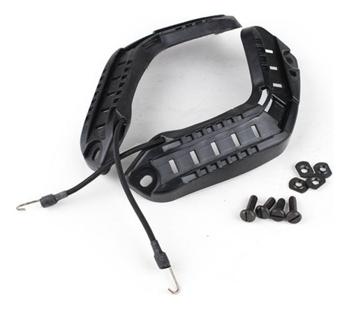 2 De Montaje De Riel De Casco Negro 7.1x2.5 Pulgadas