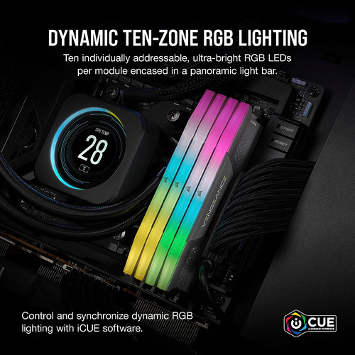 Ram Corsair Vengeance Rgb Ddr5 5200mhz, 64gb (2 X 32gb), Amd