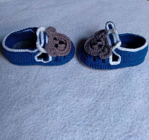 Sandálinhas Baby Crochê Ursinho
