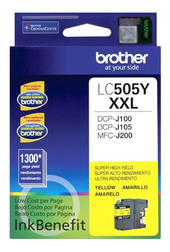 Cartucho Brother Lc505y Amarillo Original Dcp-j100 J105