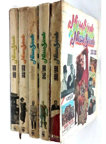 Nosso Século - 1900 A 1980 - 5 Livros  Abril Cultural Coleção