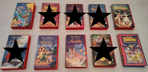 Lote Peliculas Vhs Disney - Excelente Estado - Precio X C/u