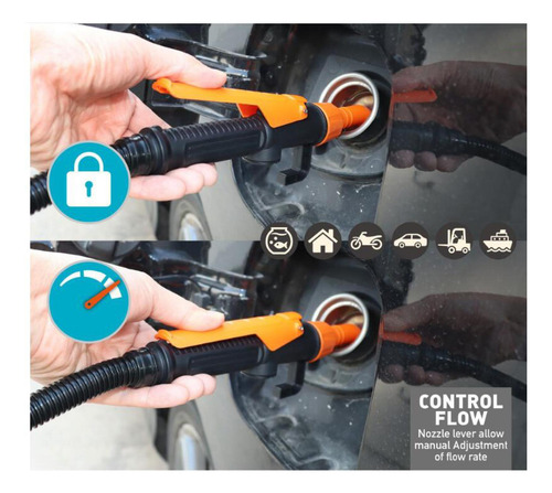 Transferencia De Combustible Bomba De La Motocicleta Naranja