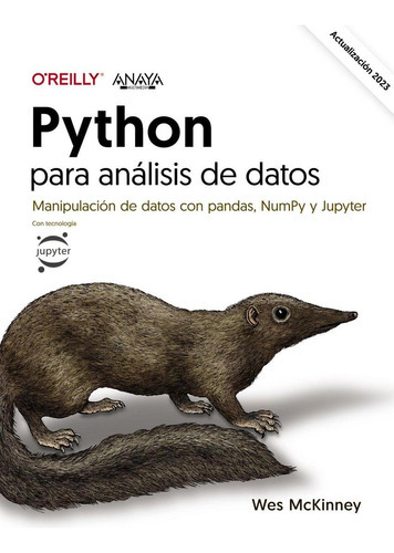 Python Para Análisis De Datos, De Mckinney, Wes. Editorial Anaya Multimedia, Tapa Blanda En Castellano, 2023