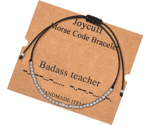 Teacher Gifts Strand Inspirational Morse Code Badass Teacher