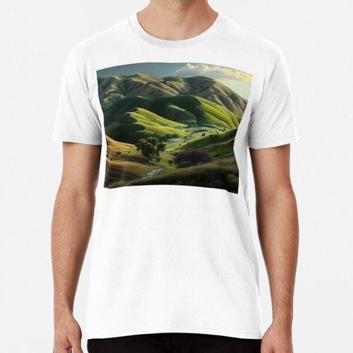 Remera Rolling Meadow - Rolling Hills - Nature Landscape Dig