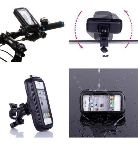 Suporte Para Celular Moto Bicicleta Guidão 5 Motoboy P.agua