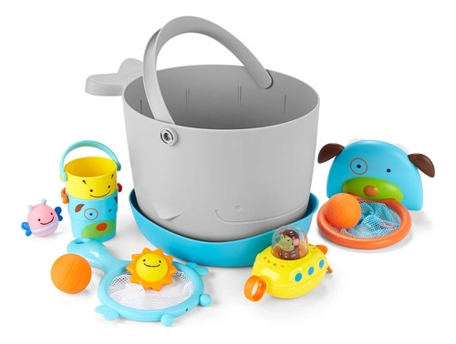 Skip Hop Baby Bath Toy Bucket, Juego De Regalos De Cubo De J