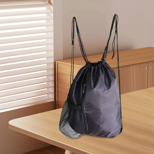 Mochila Con Cordón, Mochila Informal De Poliéster Para