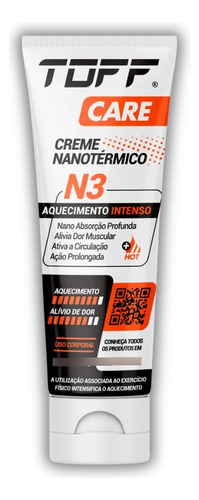 Toff Care N3 Creme Alívio Rapido Dor Muscular Ombro Joelho