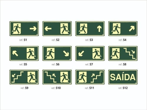Kit 41 Placas Fotoluminescente Personalizado