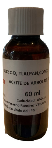 Aceite Esencial De Arbol De Te 60ml Real Regia Health