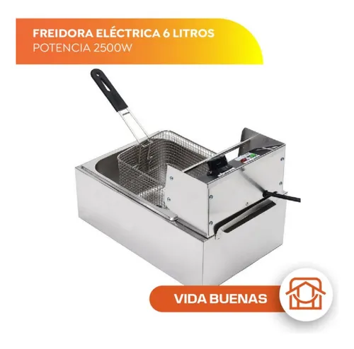 Freidora Profesional Freír Industrial Acero Inoxidable 6l