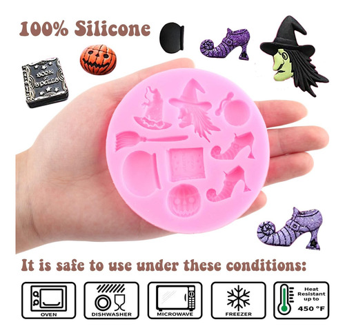 Moldes Para Fondant De Halloween, Molde De Silicona De Calab