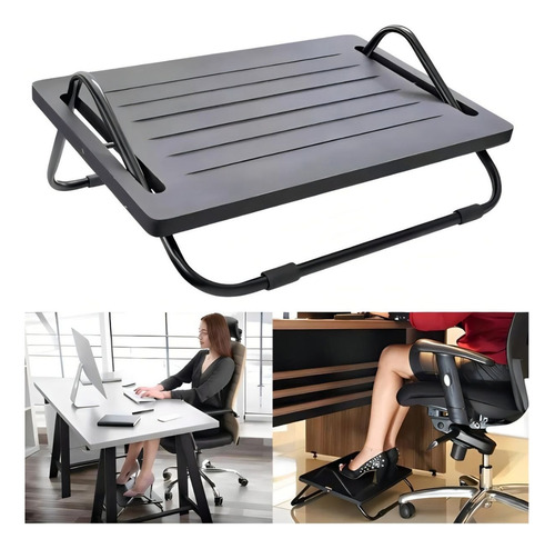 Apoio De Pés Escritório Com Regulagem Ergonômico Confortavel