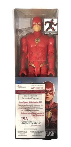 Autografo Ezra Miller Figura De Flash Titan Autografiada Jsa (Usado)