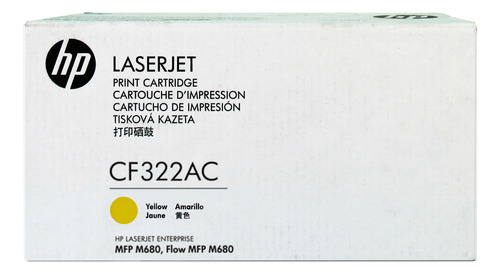 Toner Hp 653a (cf322ac) Amarillo, Caja Blanca