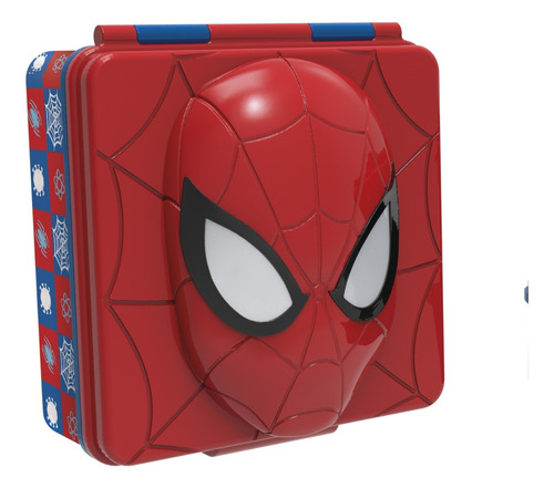 Contenedor Sandwichera Spiderman Marvel Stor 1 Compartimento Color Azul