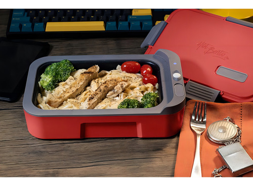 Caja De Almuerzo Caliente Bento Autocalentada Y Calentador D