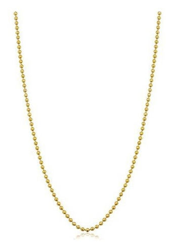 Kooljewelry 14k Oro Amarillo De 1 Mm De Cadena De Diamante-c