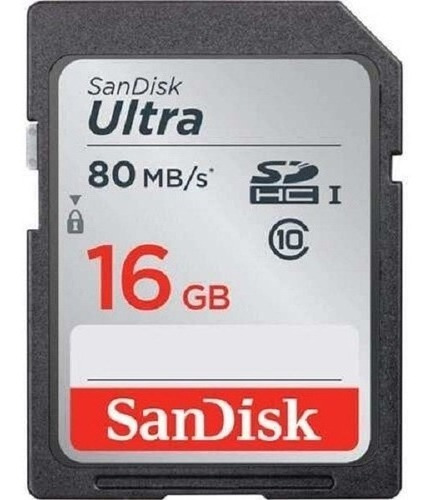 Cartao Sandisk Sdhc Ultra 80mb/s Classe 10 16gb Sd Original