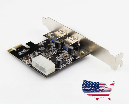 Unitek 2port Usb 3.0 Pci Express Controlador Adaptador Tarje