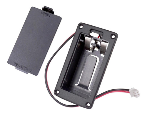 Imagen 2 de 10 de Caja De Batería De 9v Soporte Para Guitarra Activa Bajo