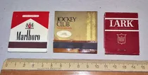 Comprar 3 Antiguas Cajitas Fosforos Llenas Jockey Club Marlboro Lark