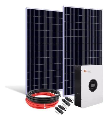 comprar Kit Energia Solar Off Grid 560w Inversor Hibrido 1000w 220v Cor Preto Voltagem De Circuito Aberto 38.33v Voltagem Máxima Do Sistema 31.94v