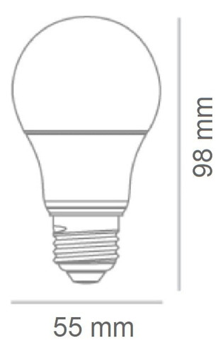 Paquete De 3 Focos Led, 8.5 W, Luz Suave Cálida, Base E27 Luz Cálida