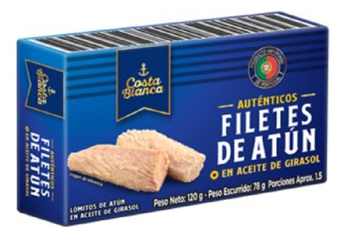 Filetes Atún En Aceite X3 120gr - g a $98