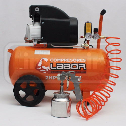 Compresor Aire Labor By Dogo 50 Litros 2hp + Ki Pintar