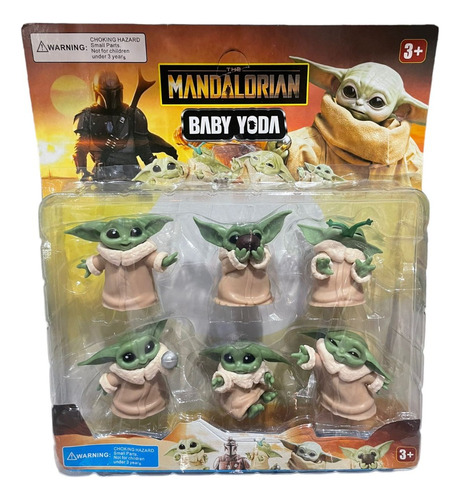 Blister Baby Yoda Mandalorian X6 Personajes