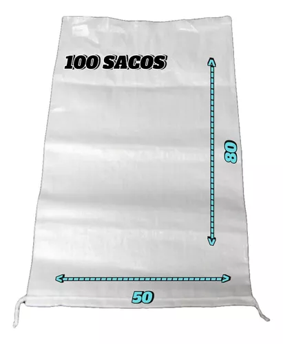 Saco Escombro Blanco 60 X 90 50 Kilos (50 Unidades)