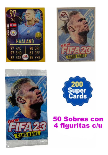 Kit 200 Tarjetas Fifa 23 = 50 Packs De Figuritas Colecciona