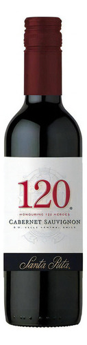 Vinho Chileno Tinto 120 Santa Rita Cabernet Sauvignon 375ml