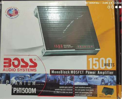 Planta De Sonido Boss 1500w Amplificador Monoblock / Carro