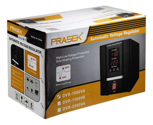 Estabilizador De Voltaje Servomotor 1000va Dvr-1000va Prasek
